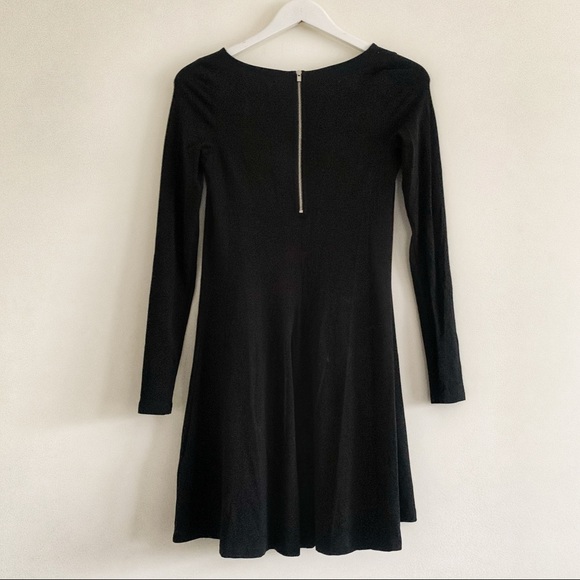 EXPRESS A LINE JERSEY DRESS WITH EXPOSED ZIPPER - Picture 4 of 7